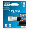 USB флеш накопитель Goodram 16GB UCO2 (Colour Mix) Black/White USB 2.0 (UCO2-0160KWR11) изображение 2
