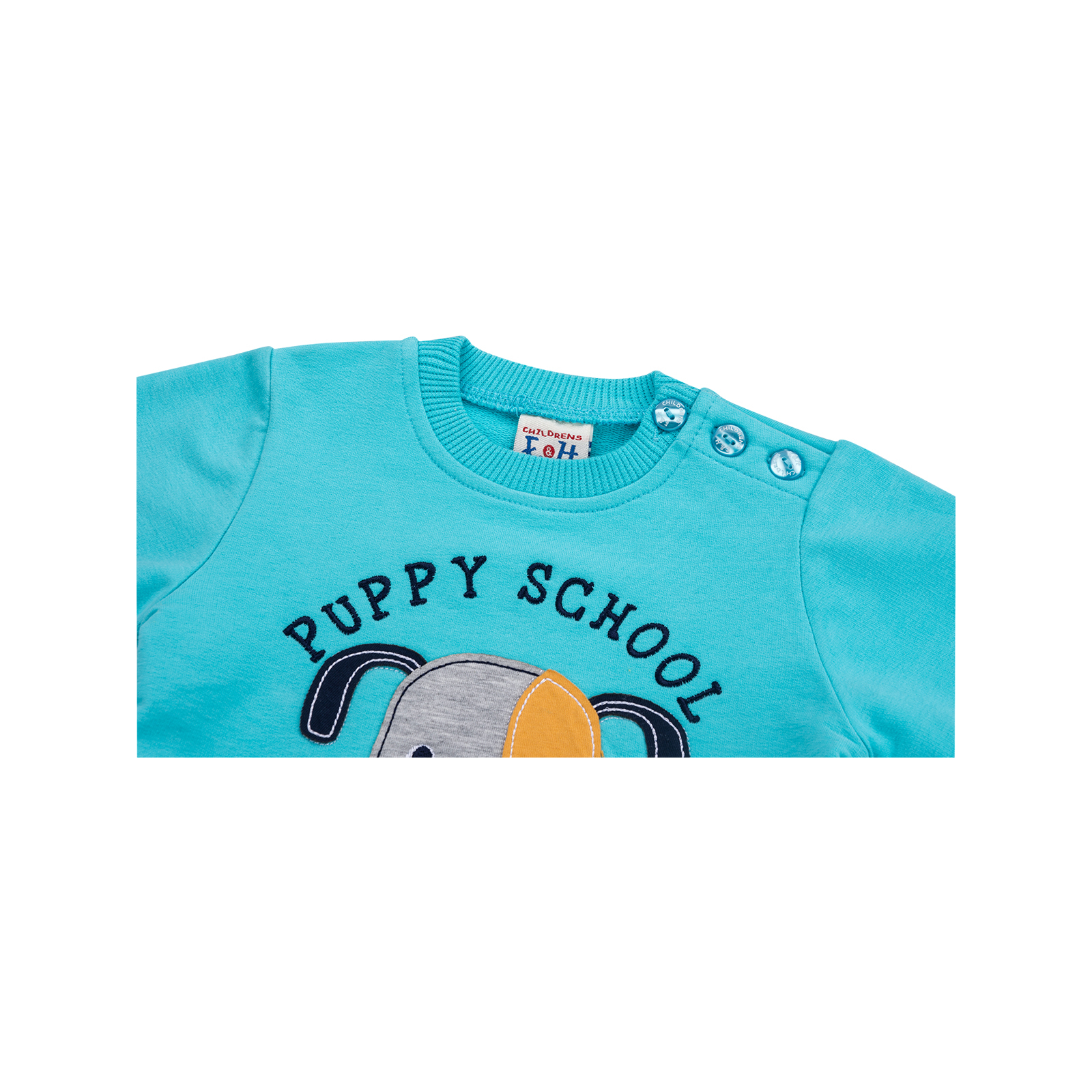 Набір дитячого одягу E&H із собачкою "PUPPY SCHOOL" (8653-80B-blue) зображення 5