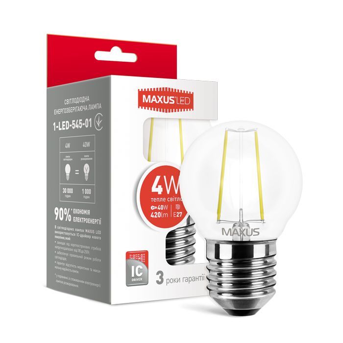 Лампочка Maxus E27 (1-LED-545-01) изображение 2