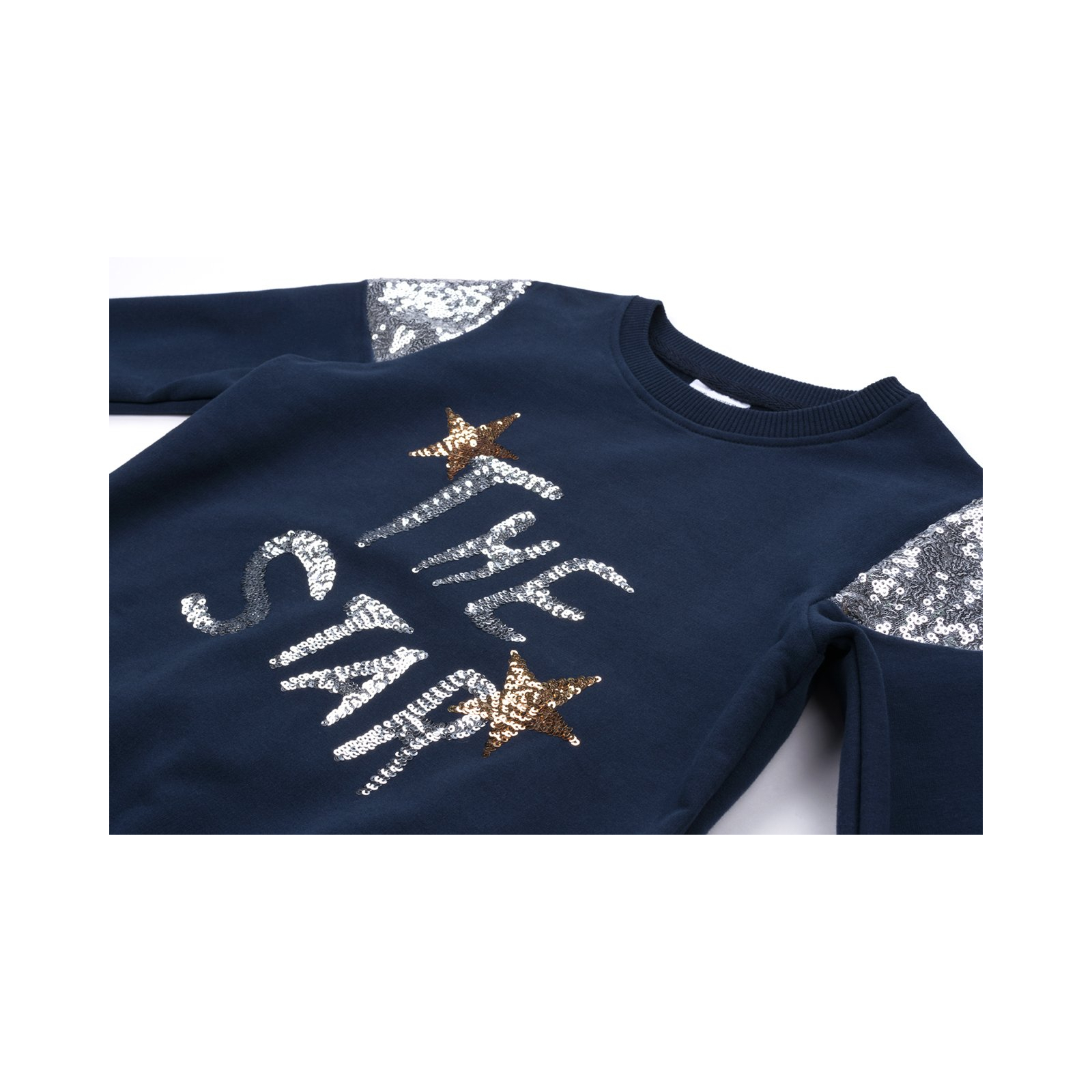 Набір дитячого одягу Breeze "The star" з паєтками (9679-128G-blue) зображення 7