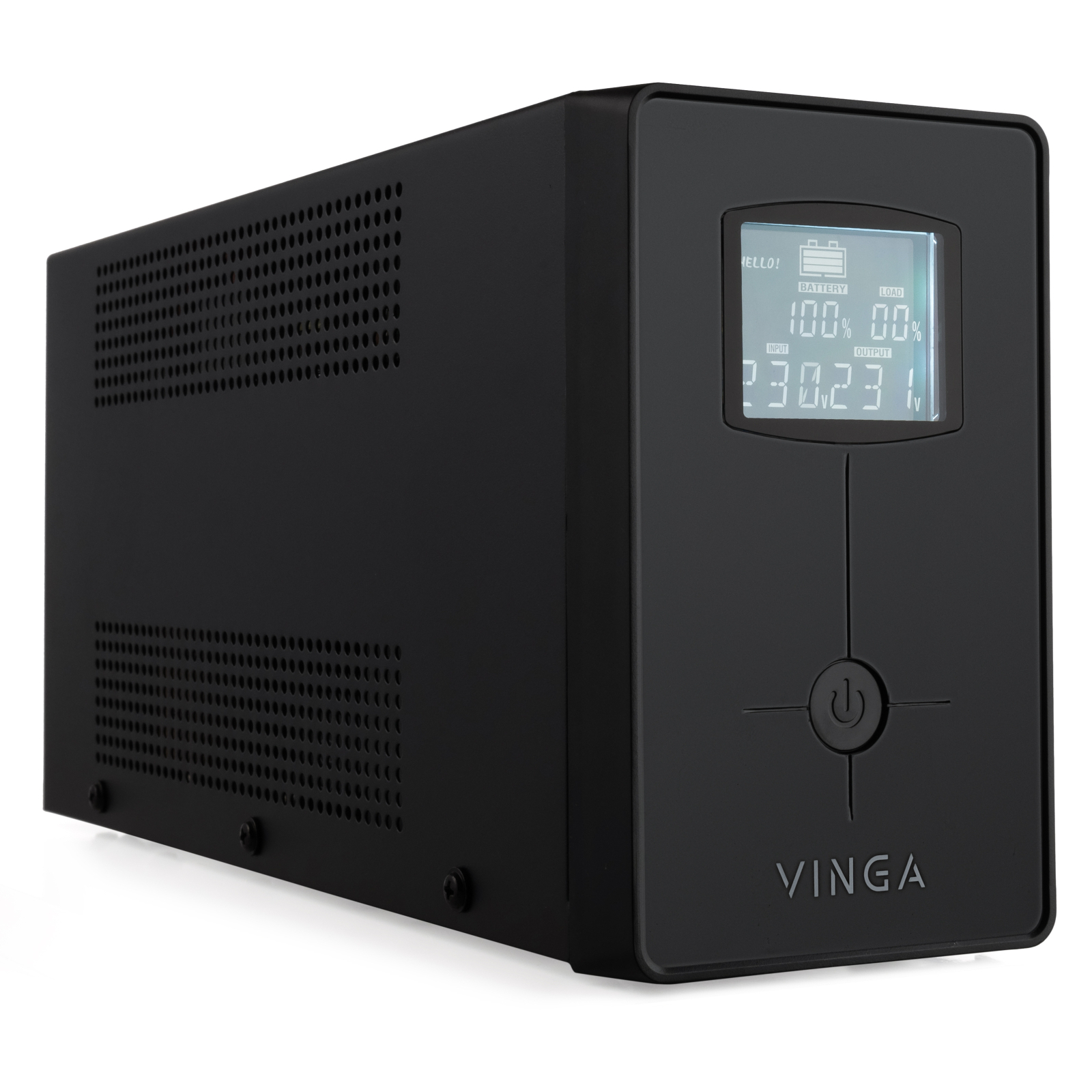 Пристрій безперебійного живлення Vinga LCD 600VA metal case with USB (VPC-600MU) зображення 2