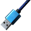 Дата кабель USB 2.0 AM to Micro 5P 1.0m Cu, 1.5A, Blue/Black Grand-X (FM05BLB) зображення 4