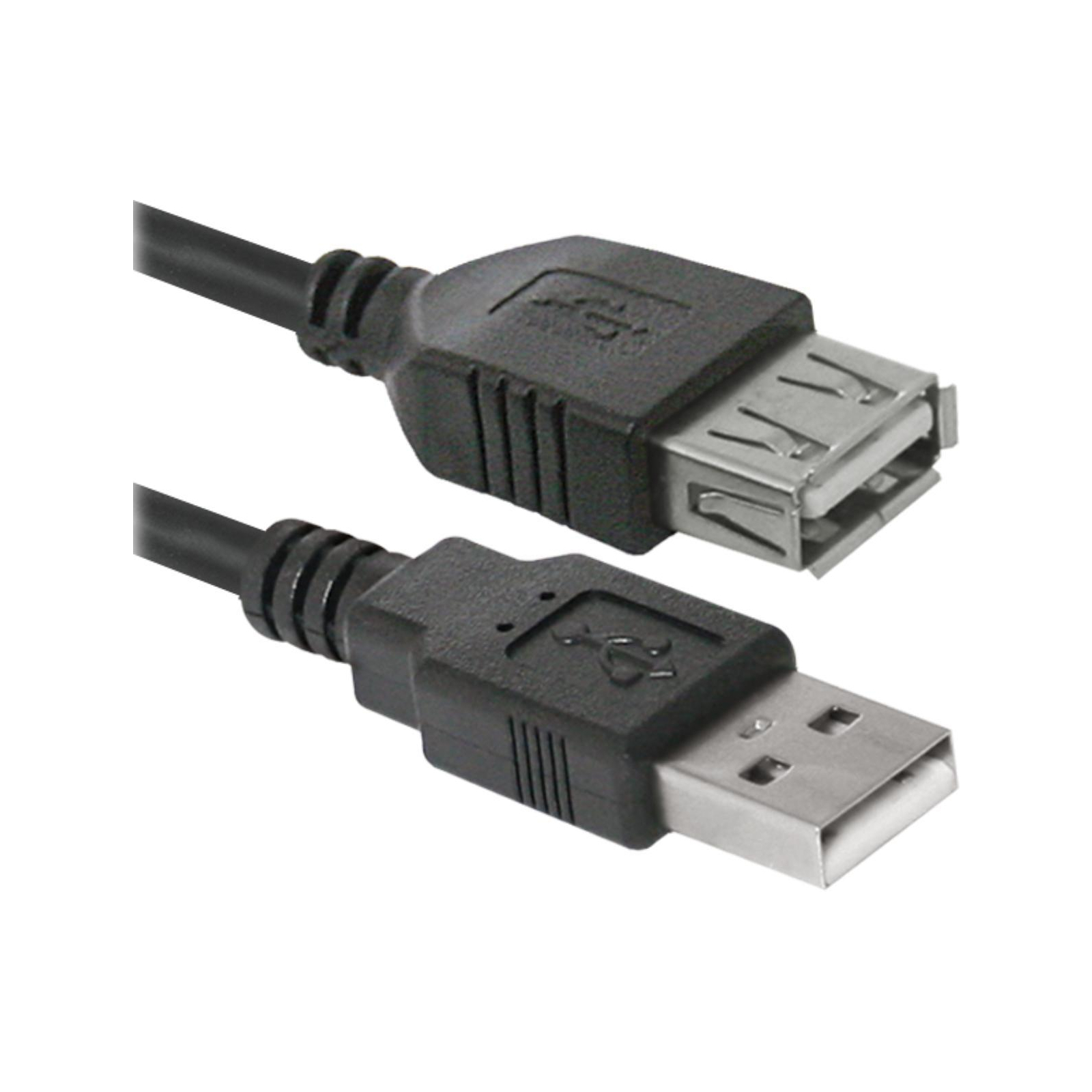 Дата кабель USB 2.0 AM/AF 3m Defender (87453) зображення 2