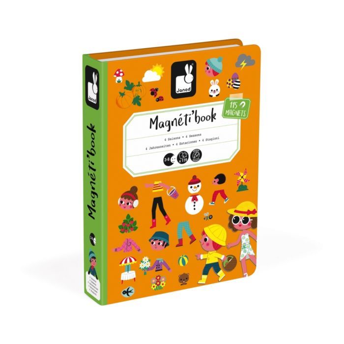 Розвиваюча іграшка Janod Магнитная книга 4 сезона (J02721) зображення 4