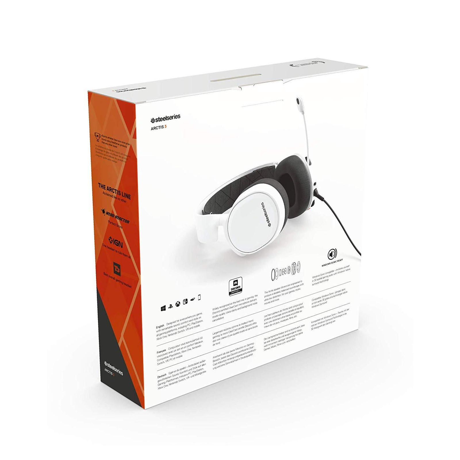 Навушники SteelSeries Arctis 3 White 2019 Edition (61506) зображення 7