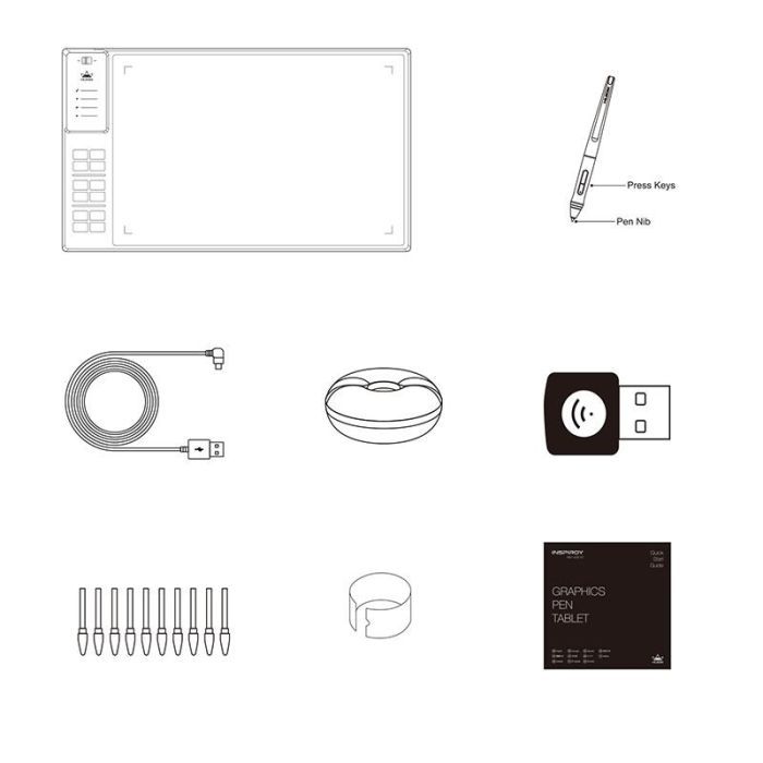 Графический планшет Huion Giano WH1409 V2 (WH1409V2) изображение 9