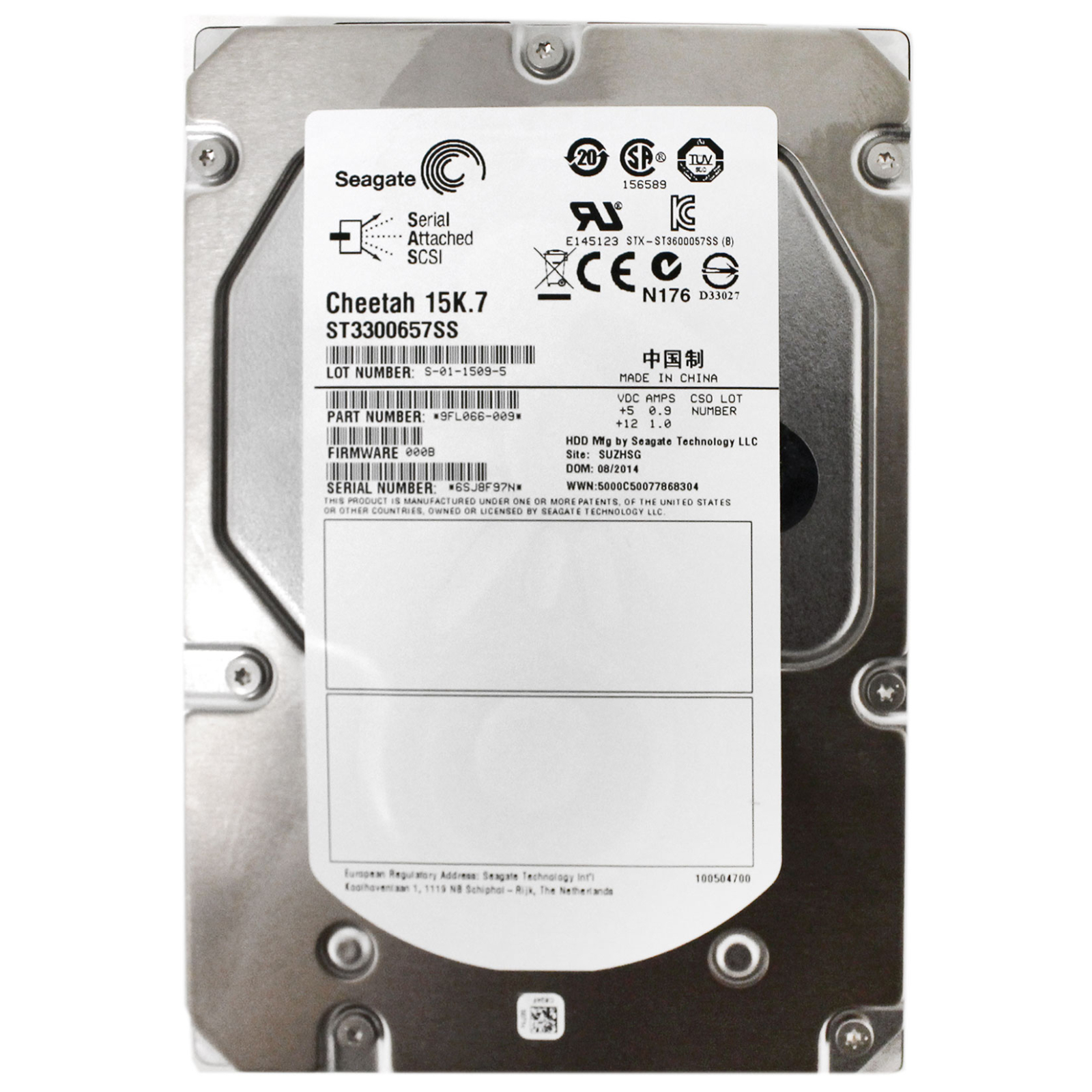 Жорсткий диск для сервера 300GB Seagate (# 9FL066-899 / ST3300657SS-WL #)