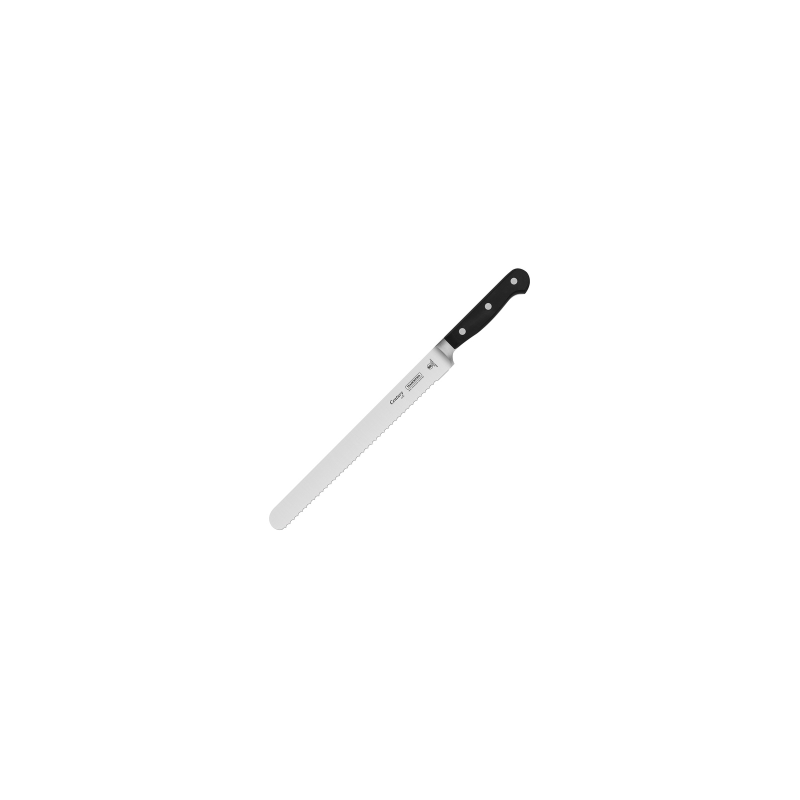 Кухонный нож Tramontina Century слайсер, волнистая заточка 254 мм Black (24012/110)