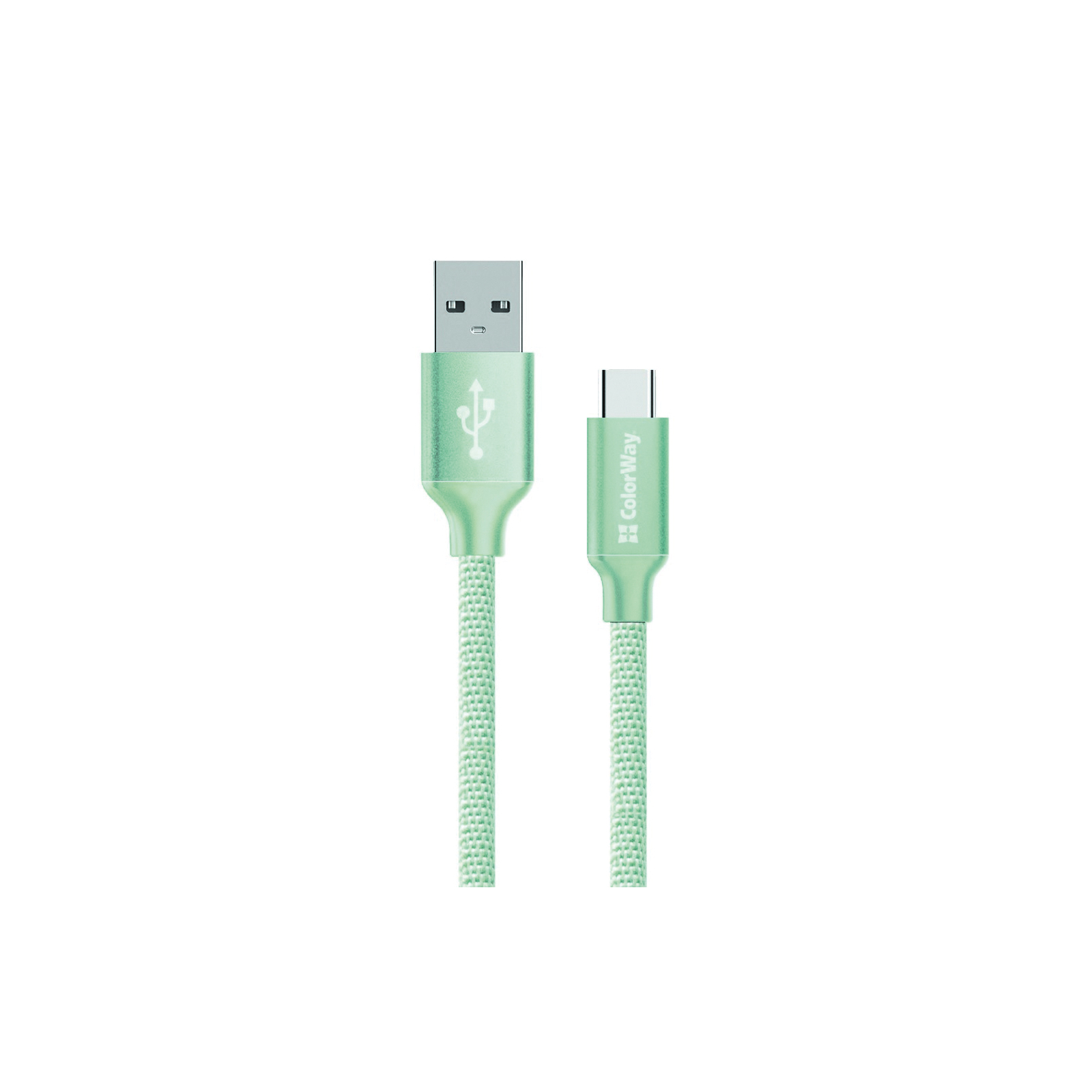 Дата кабель USB 2.0 AM to Type-C mint ColorWay (CW-CBUC003-MT)