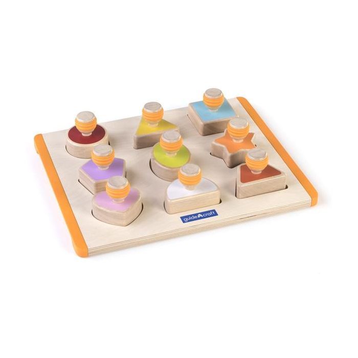 Развивающая игрушка Guidecraft Сортер Manipulatives Формы с ручками (G6742) изображение 2