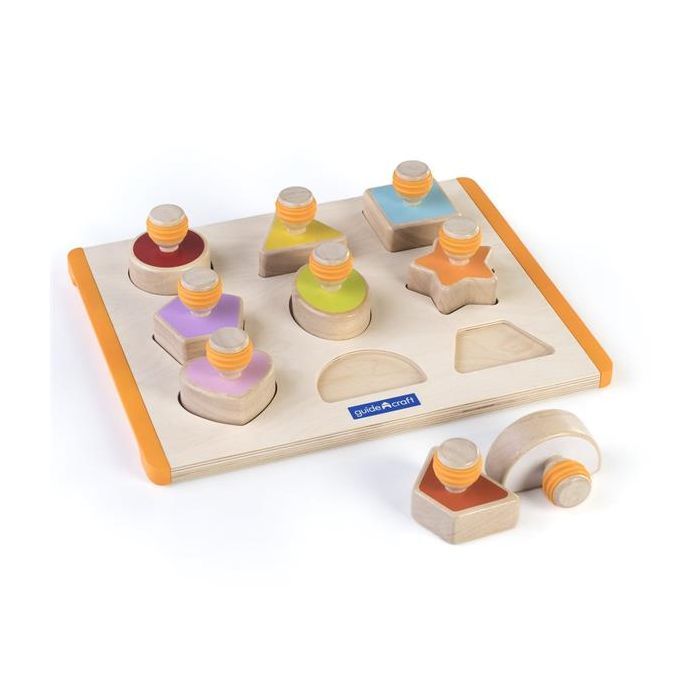 Развивающая игрушка Guidecraft Сортер Manipulatives Формы с ручками (G6742) изображение 3