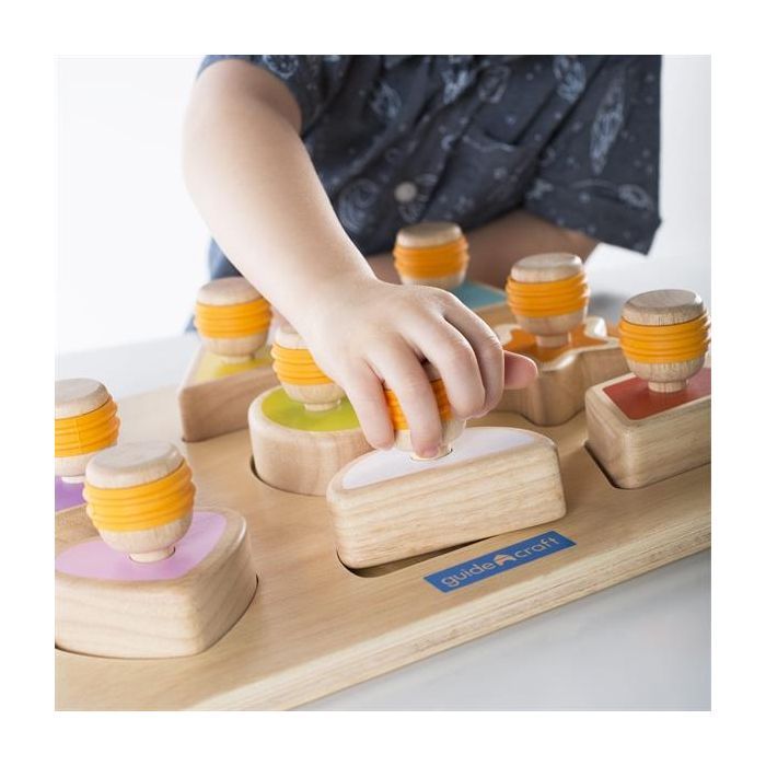 Развивающая игрушка Guidecraft Сортер Manipulatives Формы с ручками (G6742) изображение 4