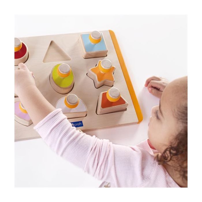 Развивающая игрушка Guidecraft Сортер Manipulatives Формы с ручками (G6742) изображение 5