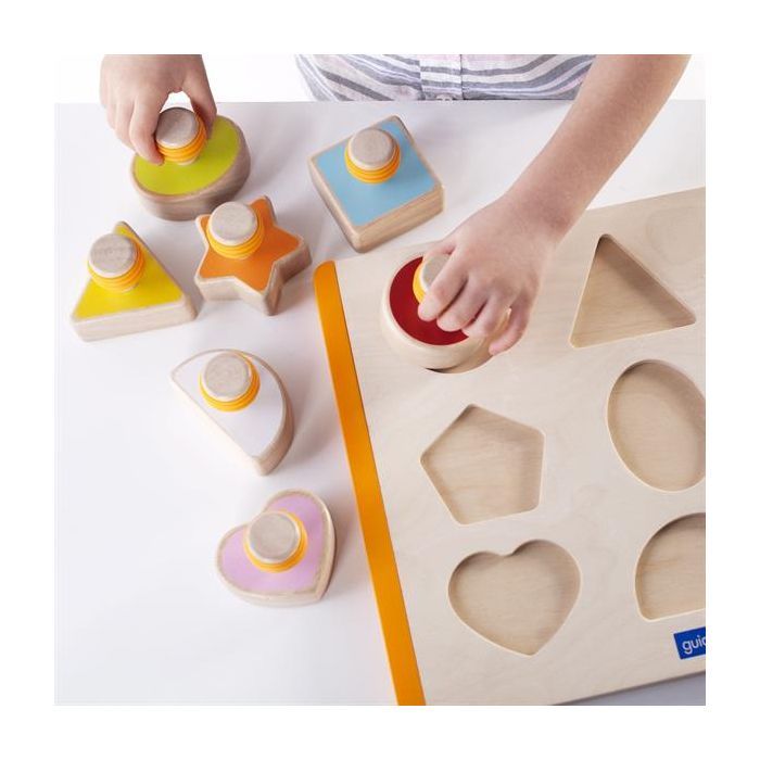 Развивающая игрушка Guidecraft Сортер Manipulatives Формы с ручками (G6742) изображение 6