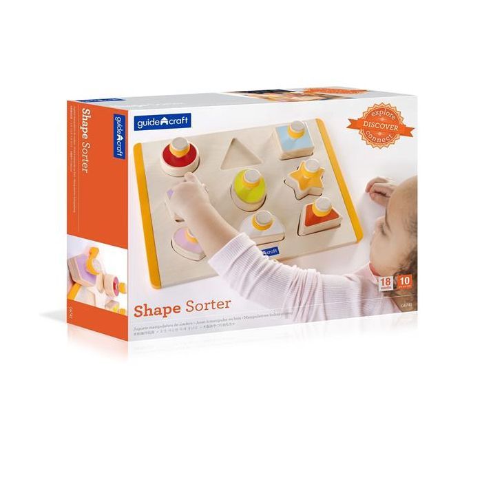 Развивающая игрушка Guidecraft Сортер Manipulatives Формы с ручками (G6742) изображение 8