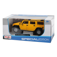 Машина Maisto Hummer H2 SUV 2003 (1:27) желтый (31231 yellow) изображение 4
