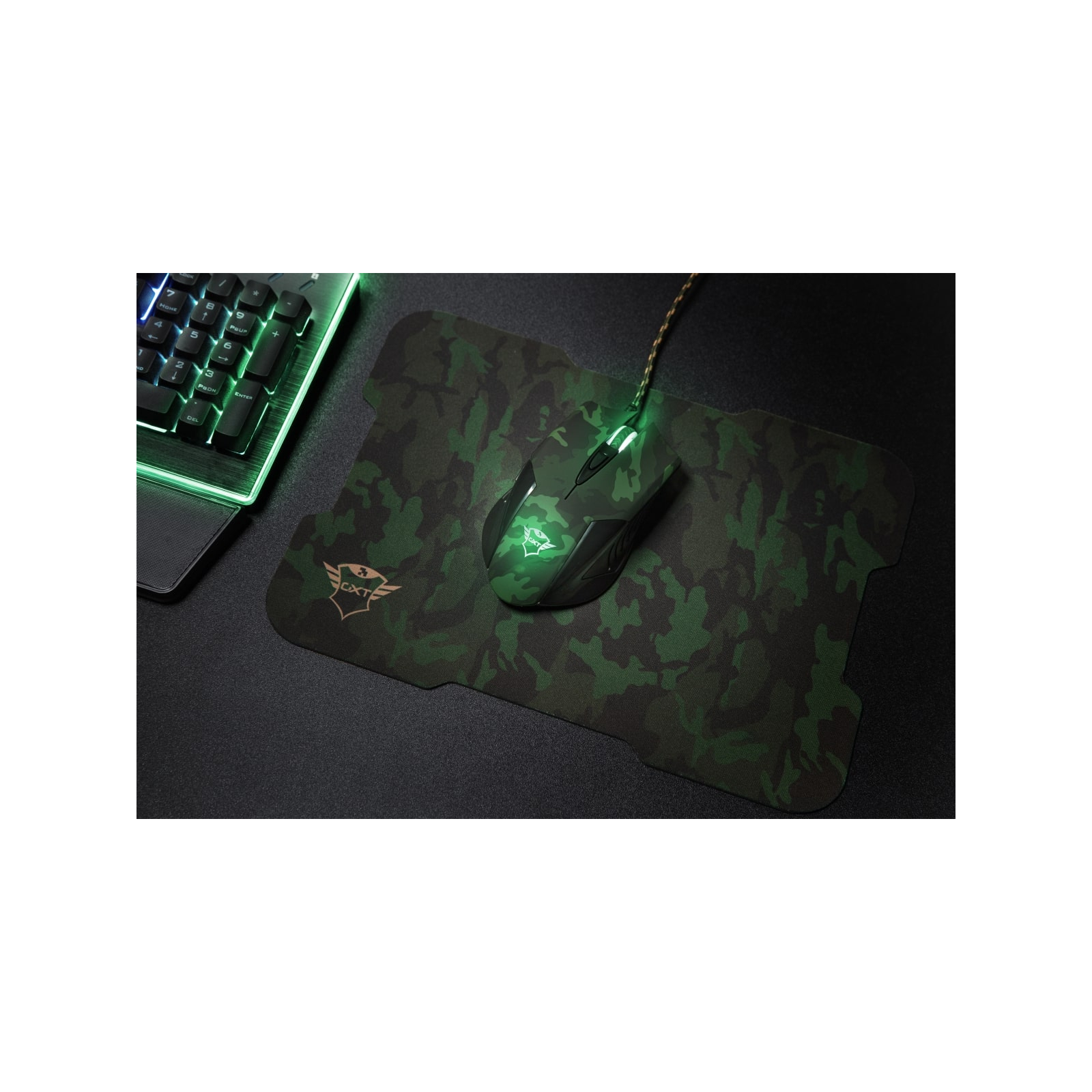 Мишка Trust GXT 781 Rixa Camo Mouse & Pad USB Camouflage (23611) зображення 12