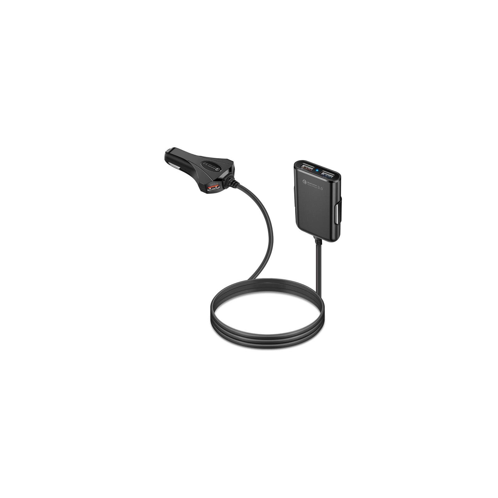 Зарядний пристрій XoKo CQC-450 4 USB, 12A, Qualcom 3.0, B (CQC-450-BK) зображення 2