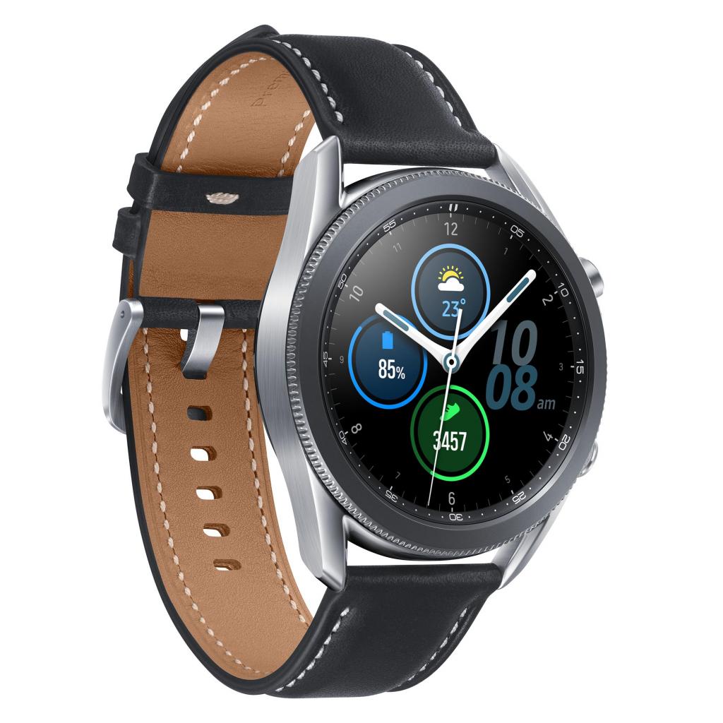 Смарт-часы Samsung SM-R840/8 (Galaxy Watch3 45mm) Silver (SM-R840NZSASEK) изображение 4