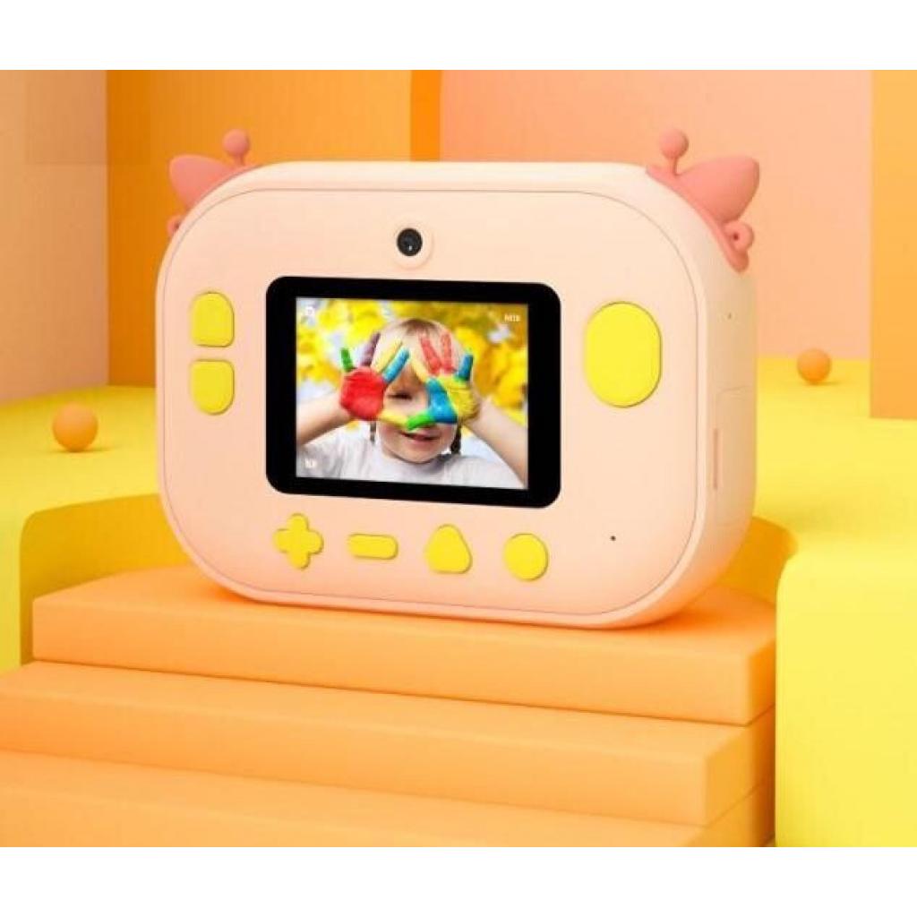 Интерактивная игрушка XoKo Цифровой детский фотоапарат- принтер Оранжевый Жираф + бумаг (KVR-1500-OR-BG) изображение 2