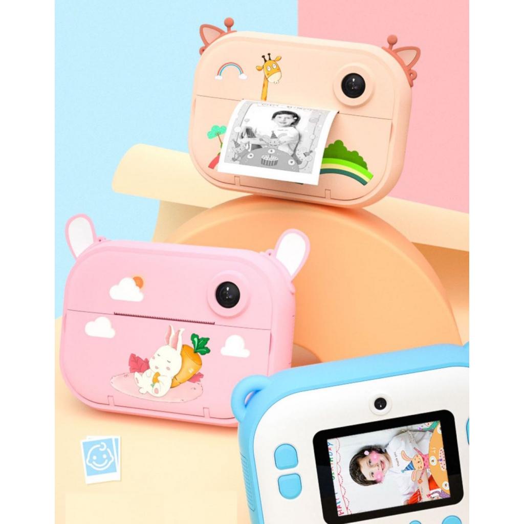 Интерактивная игрушка XoKo Цифровой детский фотоапарат- принтер Оранжевый Жираф + бумаг (KVR-1500-OR-BG) изображение 3