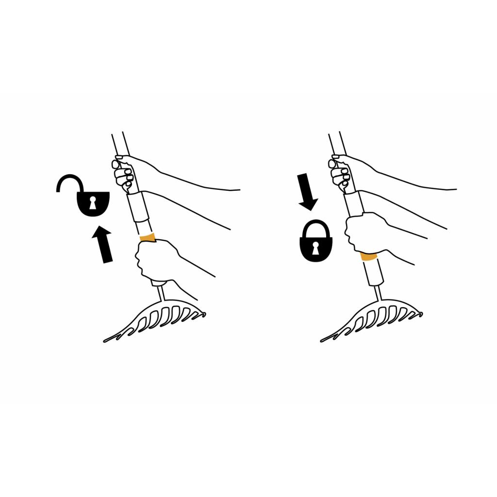 Грабли Fiskars для клумб и кустов QuikFit (1000651) изображение 3