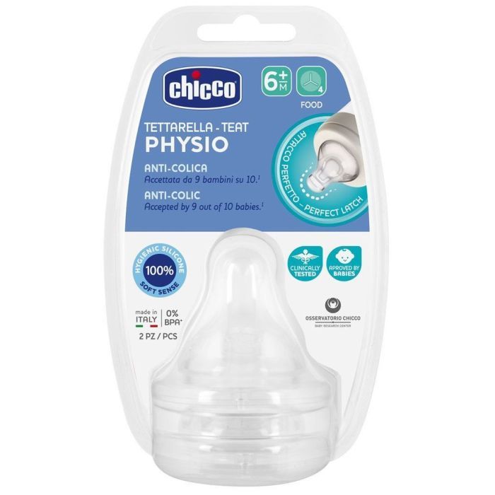 Соска Chicco Силиконовая Physio для каш 6м+ 2 шт (20347.00) изображение 3