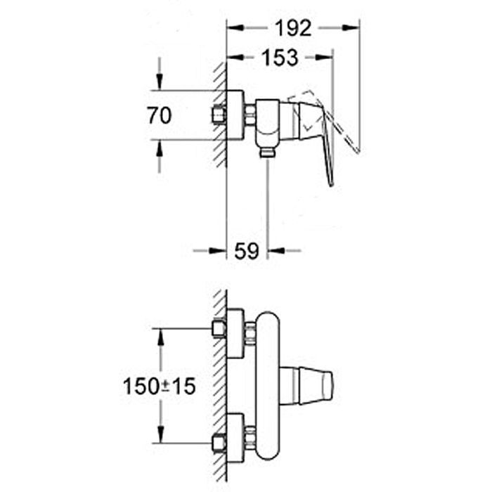 Змішувач Grohe Eurosmart Cosmopolitan (32837000) зображення 6
