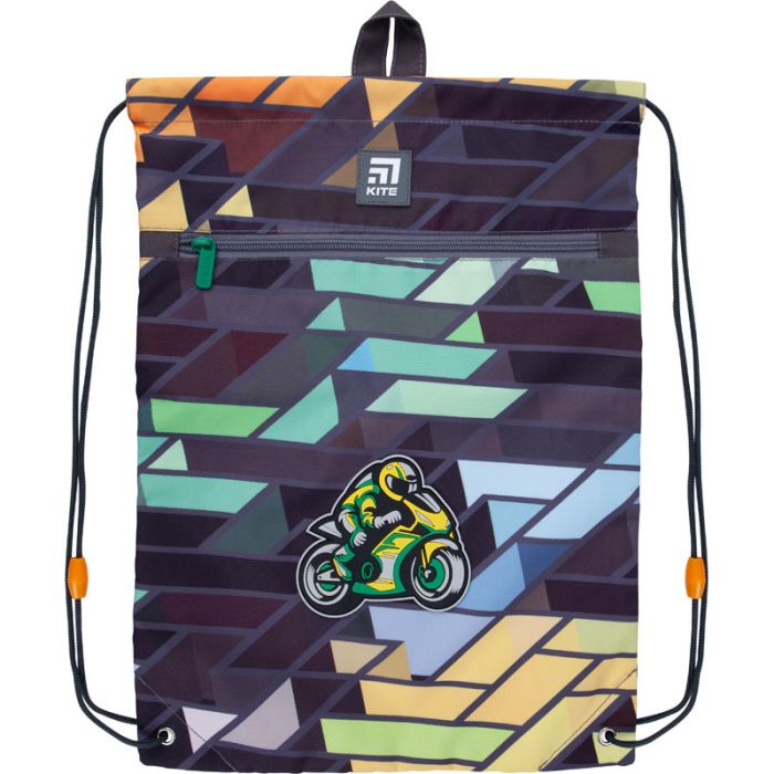 Сумка для взуття Kite Education Motorbike з кишенею (K21-601M-8)