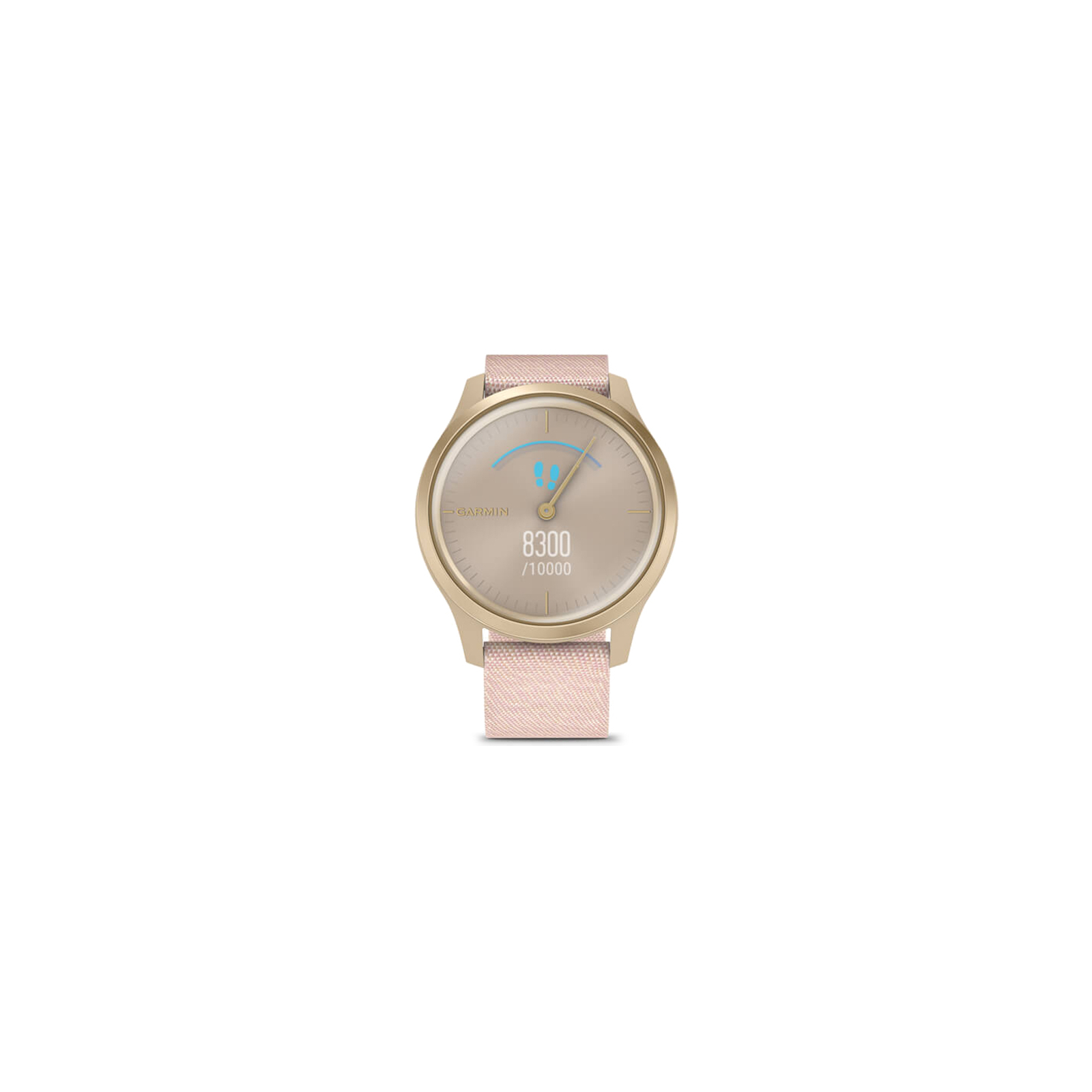 Смарт-годинник Garmin vivomove Style, S/E EU, Light Gold, Blush Pink, Nylon (010-02240-22) зображення 7
