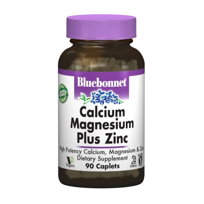 Мінерали Bluebonnet Nutrition Кальцій Магній + Цинк, 90 капсул (BLB0698)