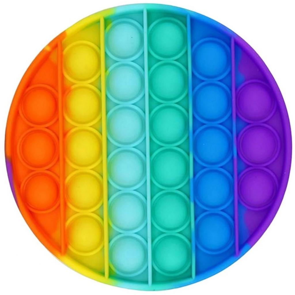 Антистрес Sibelly антистрес Pop It Rainbow Circle (SB-PPIT-RNB-CRCL) зображення 2