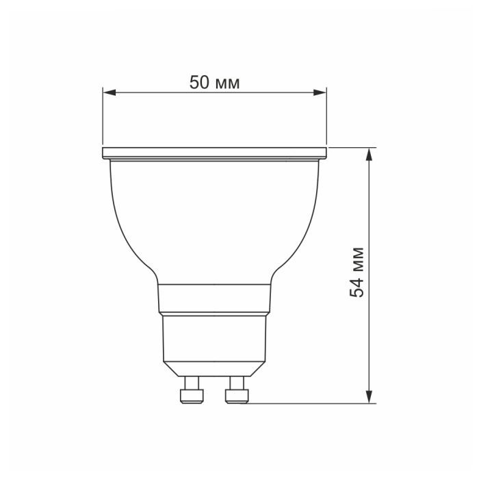 Лампочка Videx LED MR16e 6W GU10 4100K 220V (VL-MR16e-06104) зображення 3