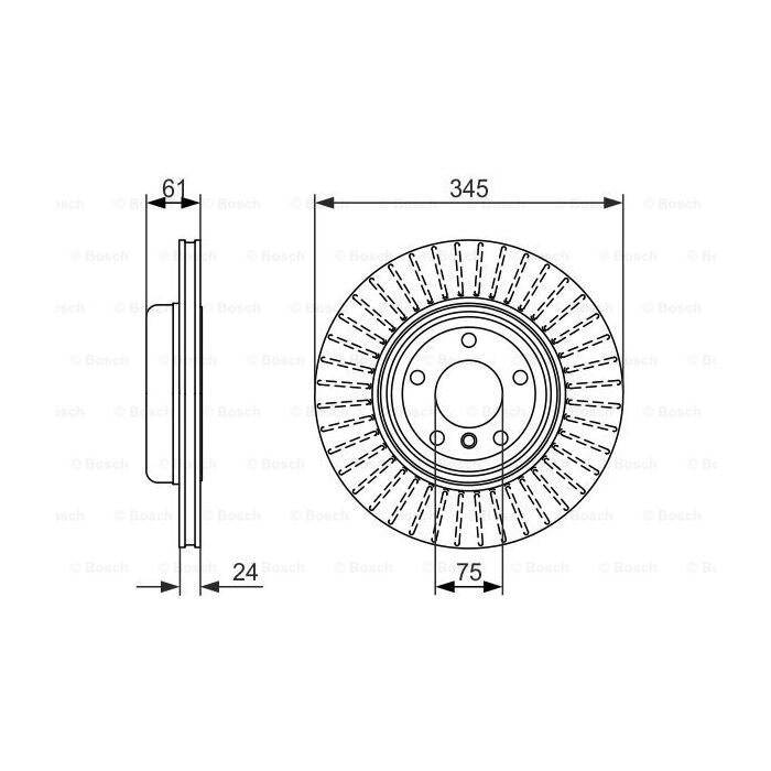 Гальмівний диск Bosch 0 986 479 729 зображення 5
