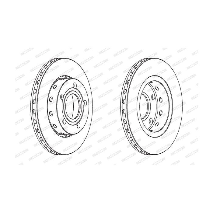 Тормозной диск FERODO DDF1887C