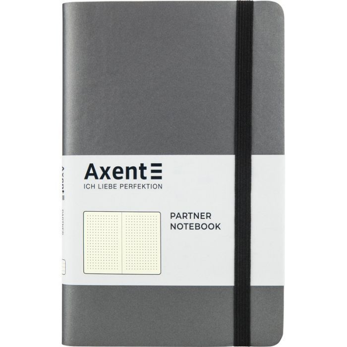 Книга записная Axent Partner Soft 125х195 мм в точку 96 листов Серая (8310-15-A)