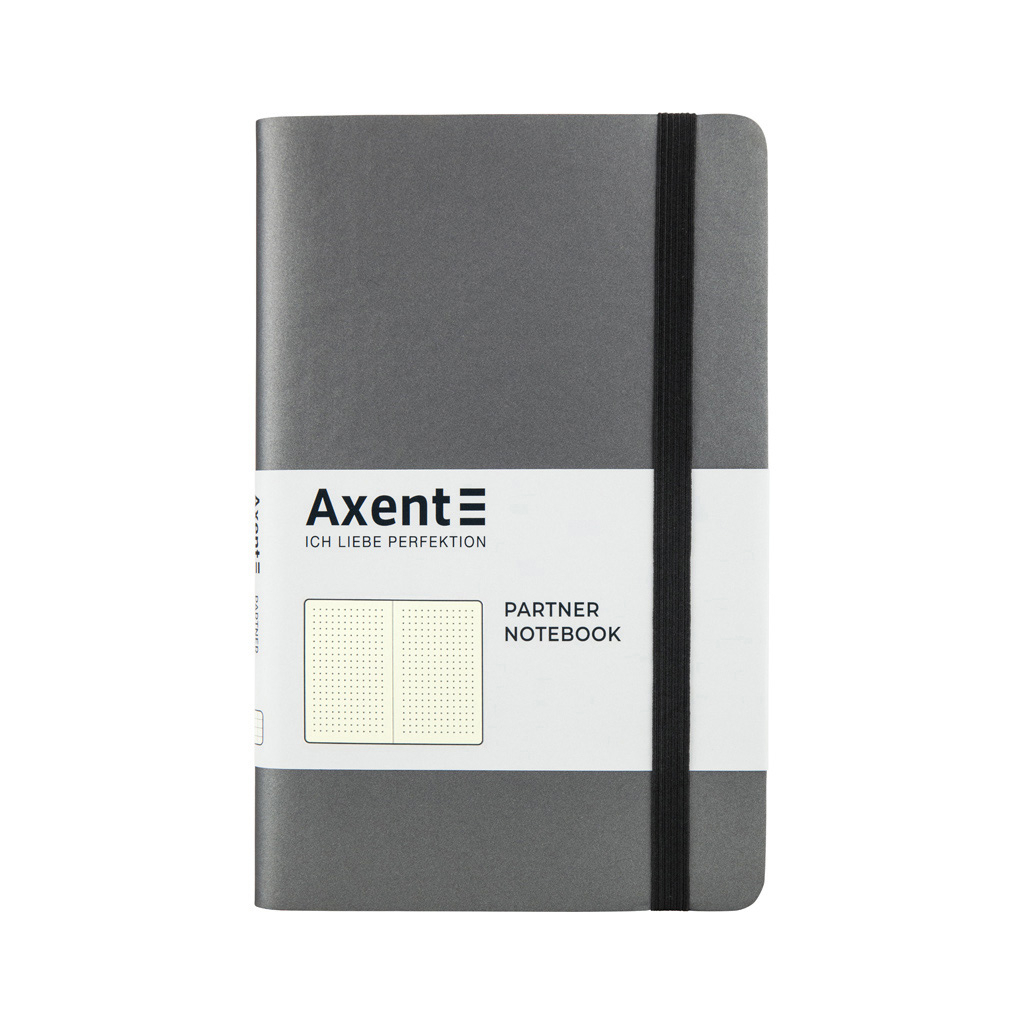 Книга записная Axent Partner Soft 125х195 мм в точку 96 листов Серая (8310-15-A)