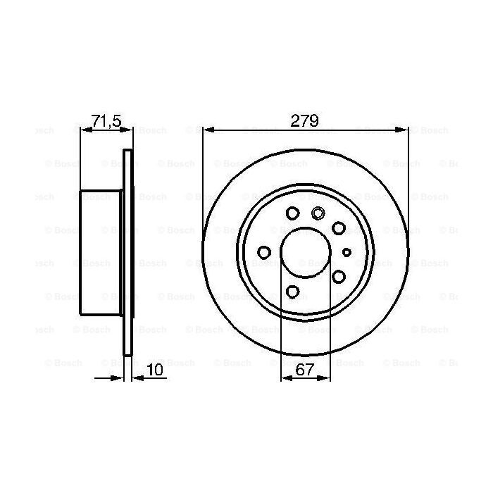 Тормозной диск Bosch 0 986 478 199 изображение 5