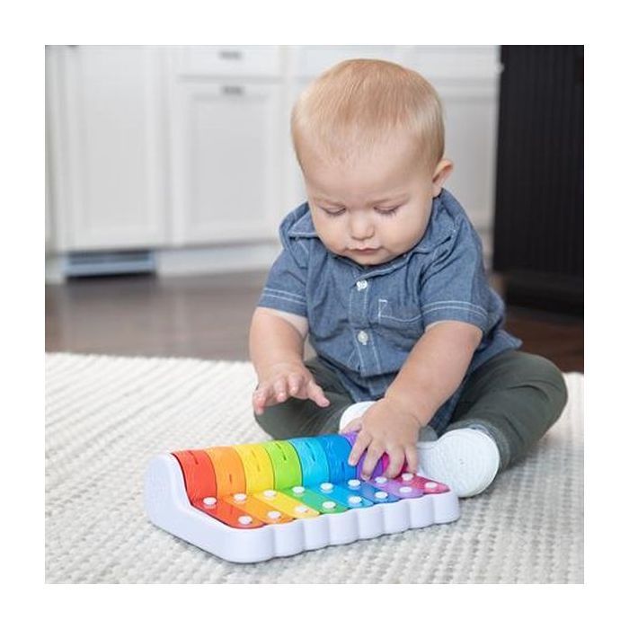 Розвиваюча іграшка Fat Brain Toys Ксилофон і дзвіночки Rock N 'Roller Piano (F281ML) зображення 4
