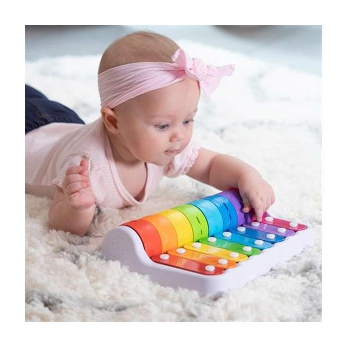 Розвиваюча іграшка Fat Brain Toys Ксилофон і дзвіночки Rock N 'Roller Piano (F281ML) зображення 5