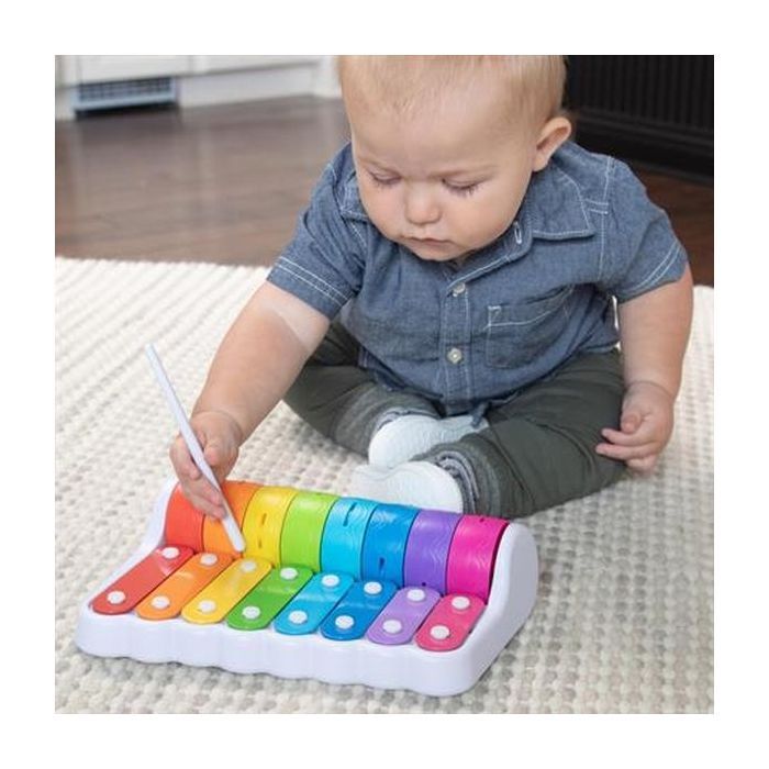 Розвиваюча іграшка Fat Brain Toys Ксилофон і дзвіночки Rock N 'Roller Piano (F281ML) зображення 6