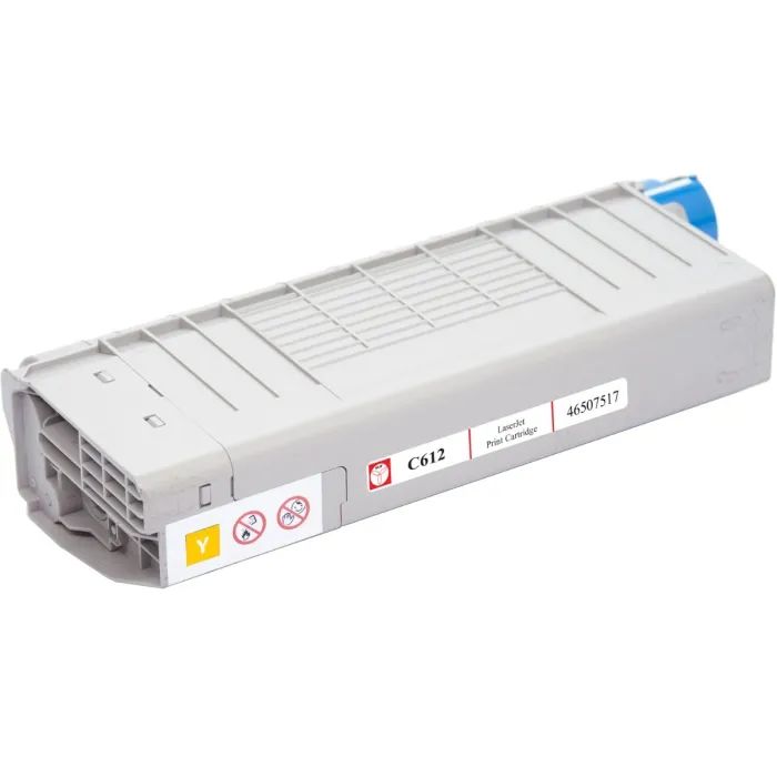 Тонер-картридж BASF OKI C612/ 46507517 Yellow (KT-46507517) изображение 2