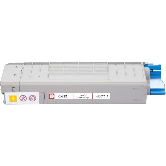 Тонер-картридж BASF OKI C612/ 46507517 Yellow (KT-46507517) изображение 3