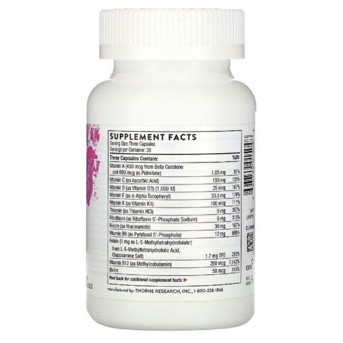 Мультивитамин Thorne Research Мультивитамины для беременных и кормящих женщин, Basic Pr (THR-01504) изображение 2