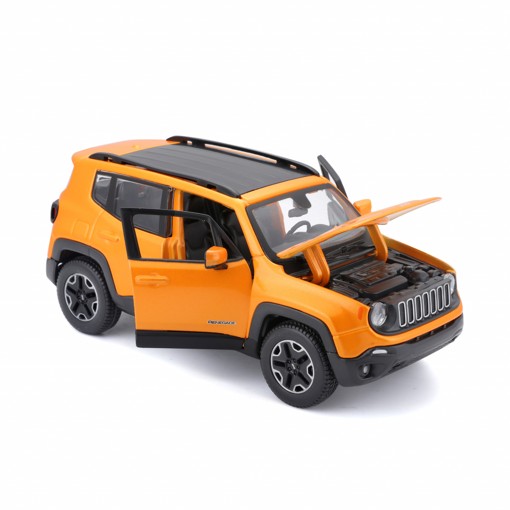 Машина Maisto Jeep Renegade оранжевый металлик 1:24 (31282 orange) изображение 4