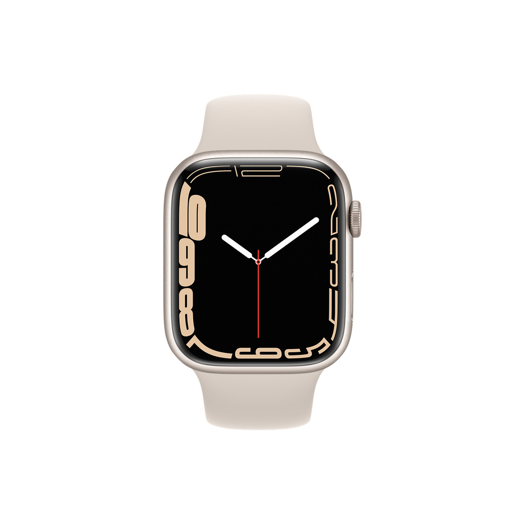 Смарт-годинник Apple Watch Series 7 GPS 45mm Starlight Aluminium Case with Beige (MKN63UL/A) зображення 2