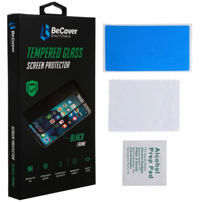 Скло захисне BeCover Realme 8 Black (706657) зображення 2