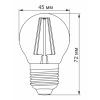 Лампочка TITANUM Filament G45 4W E27 2200K бронза (TLFG4504272A) зображення 3