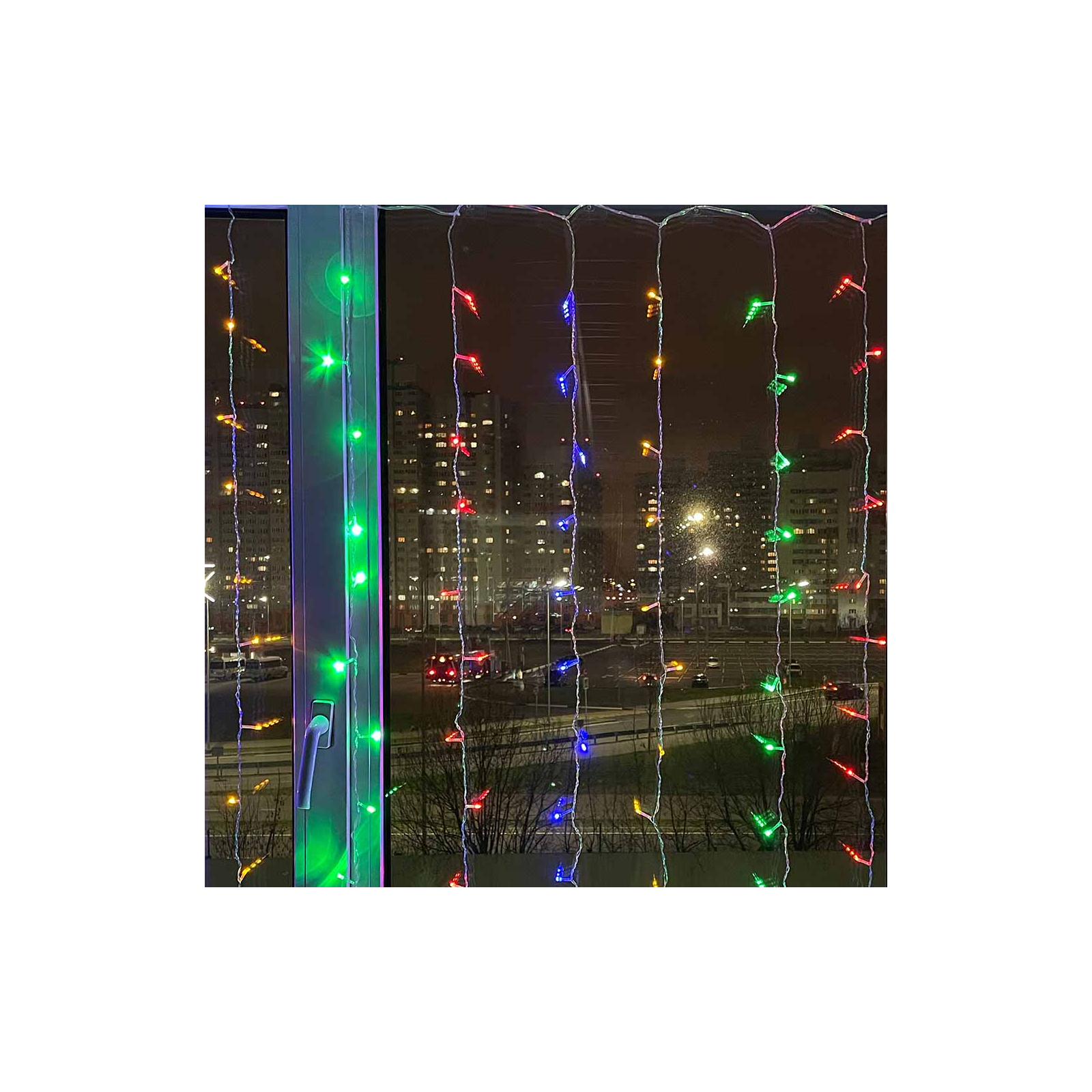 Гірлянда ColorWay штора водоспад 3x3м 300LED 220V кольорова (CW-GW-300L33VWFMC) зображення 5