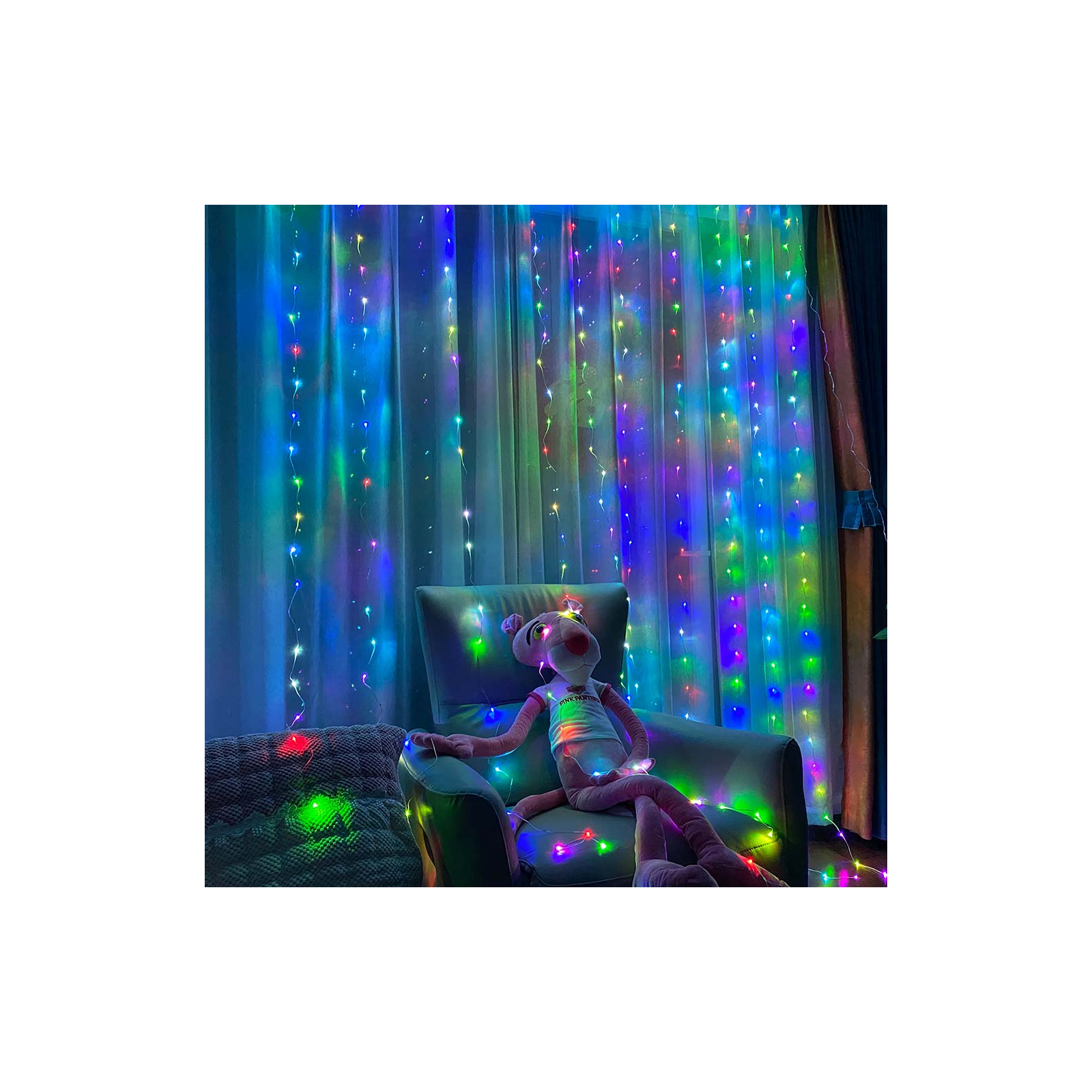 Гирлянда ColorWay штора водопад 3x3м 300LED 220V цветная (CW-GW-300L33VWFMC) изображение 9